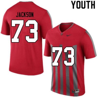 Youth Ohio State Buckeyes #73 Jonah Jackson Retro Nike NCAA College Football Jersey Classic WHL8144ME